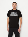 Armani Exchange Schwarzes Armani Exchange-T-Shirt für Herren