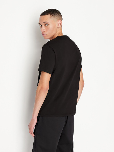 Armani Exchange Schwarzes Armani Exchange-T-Shirt für Herren