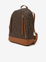 Michael Kors Dunkelbrauner gemusterter Damen-Rucksack von Michael Kors