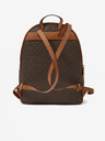 Michael Kors Dunkelbrauner gemusterter Damen-Rucksack von Michael Kors