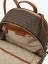 Michael Kors Dunkelbrauner gemusterter Damen-Rucksack von Michael Kors