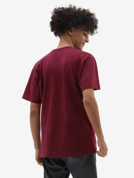 Vans Burgunderrotes VANS-T-Shirt für Herren