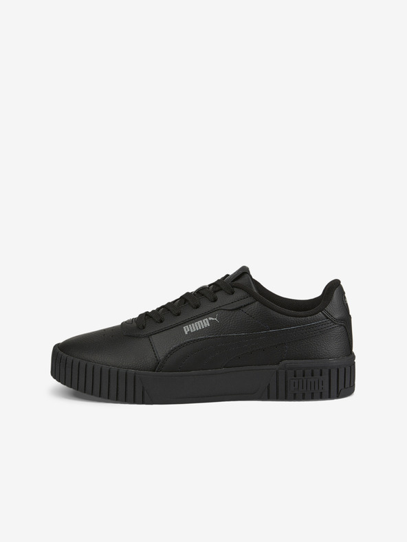 Puma Schwarze Damen Leder Turnschuhe Puma Carina 2.0