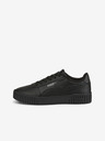 Puma Schwarze Damen Leder Turnschuhe Puma Carina 2.0