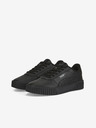 Puma Schwarze Damen Leder Turnschuhe Puma Carina 2.0