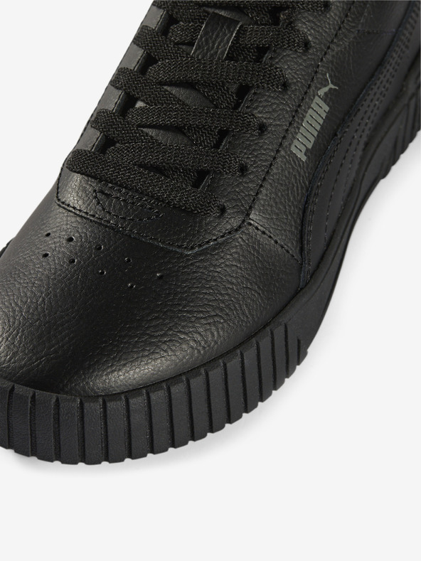 Puma Schwarze Damen Leder Turnschuhe Puma Carina 2.0