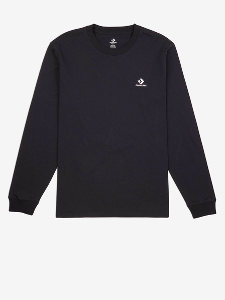 Converse Schwarzes Herren-Langarm-Shirt Converse