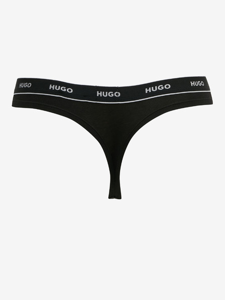 HUGO HUGO Dreier-Set Damen-Tangas in Weiß und Schwarz