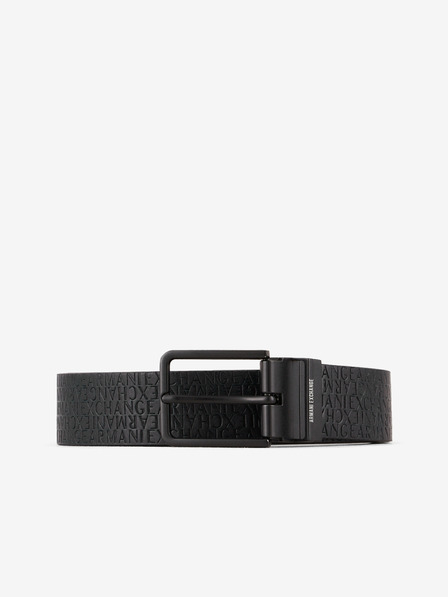 Armani Exchange Schwarzer Herren Ledergürtel Armani Exchange