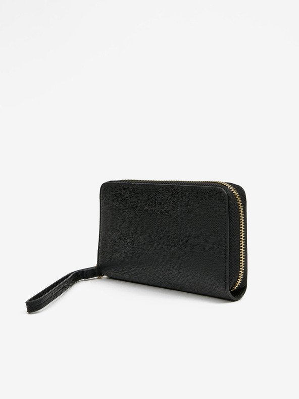 Armani Exchange Schwarzes Armani Exchange Portemonnaie für Frauen