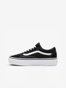 Vans Schwarze Wildleder Plateau-Sneakers VANS Old Skool