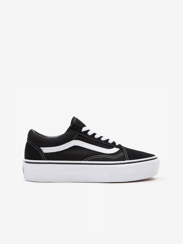 Vans Schwarze Wildleder Plateau-Sneakers VANS Old Skool