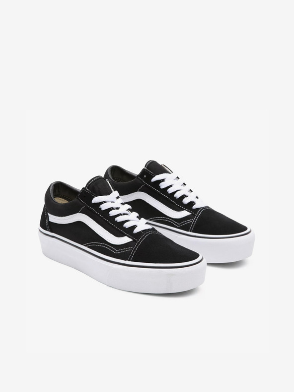 Vans Schwarze Wildleder Plateau-Sneakers VANS Old Skool