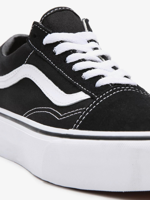 Vans Schwarze Wildleder Plateau-Sneakers VANS Old Skool
