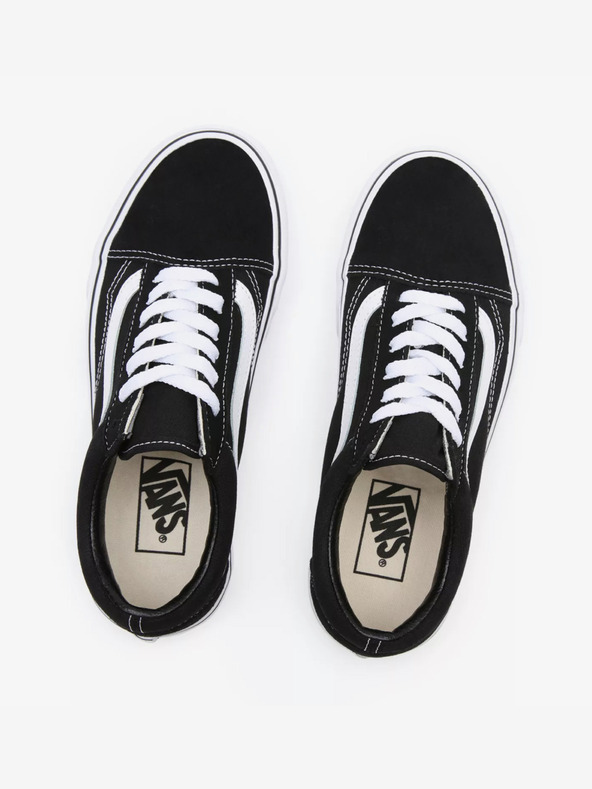 Vans Schwarze Wildleder Plateau-Sneakers VANS Old Skool