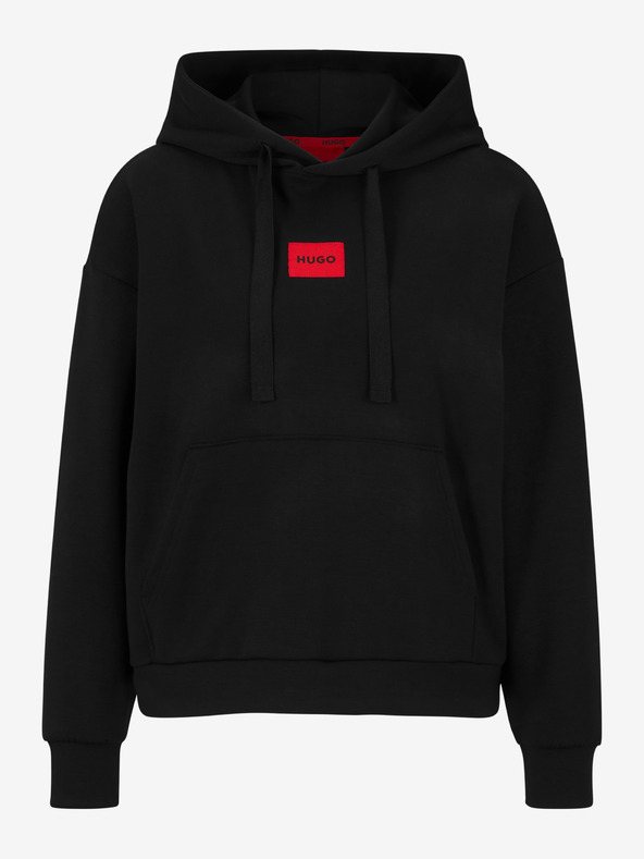 HUGO HUGO schwarzer Damen-Kapuzenpullover