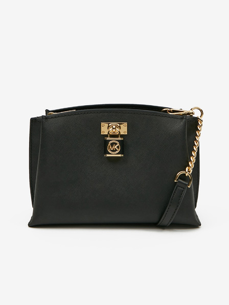 Michael Kors Schwarze Damen Michael Kors Ruby Leder Crossbody Handtasche
