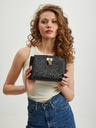 Michael Kors Schwarze Damen Michael Kors Ruby Leder Crossbody Handtasche
