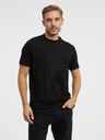 Karl Lagerfeld Schwarzes Herren-T-Shirt KARL LAGERFELD