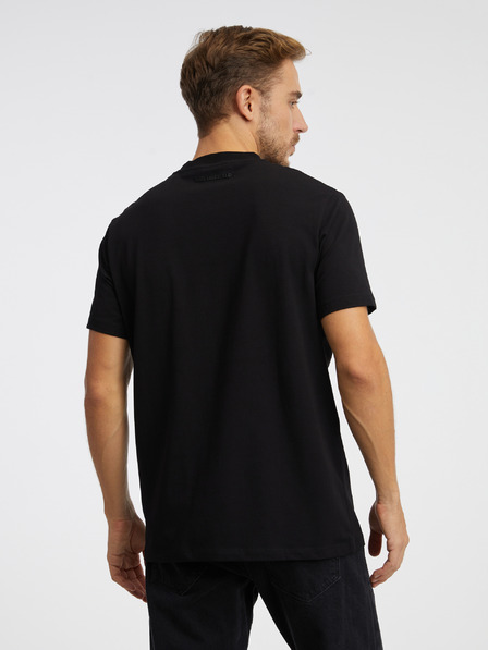 Karl Lagerfeld Schwarzes Herren-T-Shirt KARL LAGERFELD