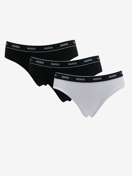 HUGO Dreier-Set schwarz-weißer HUGO Slips für Damen