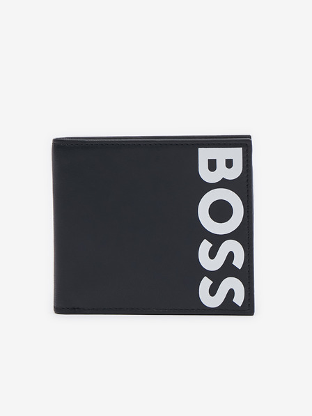 BOSS Schwarzes Herren Portemonnaie aus Leder Hugo Boss
