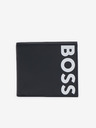 BOSS Schwarzes Herren Portemonnaie aus Leder Hugo Boss