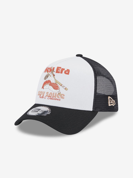 New Era Schwarz-weiße Herrenmütze New Era