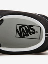 Vans Schwarz-weiße Damen-Sneakers mit Wildleder-Details auf Plateau VANS Old Skool Stacked