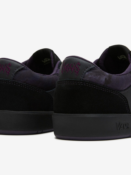 Vans Lila und schwarze Herren-Sneakers mit Wildleder-Details VANS Lowland CC