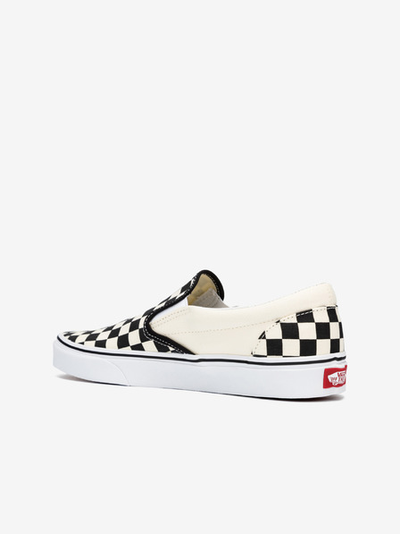 Vans Schwarz und creme gemusterte Slip On Sneakers Vans Classic Slip On