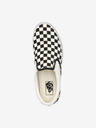 Vans Schwarz und creme gemusterte Slip On Sneakers Vans Classic Slip On