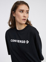 Converse Schwarzes Damen-T-Shirt in Übergröße von Converse