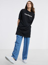 Converse Schwarzes Damen-T-Shirt in Übergröße von Converse