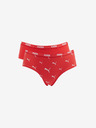 Puma Set aus zwei roten Puma Cat Logo Hosen für Damen