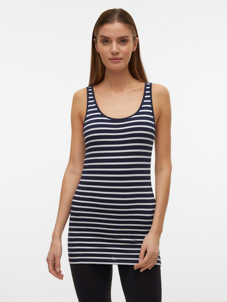 Vero Moda Blau-weiß gestreiftes Damen-Basic-Tank-Top Vero Moda Maxi