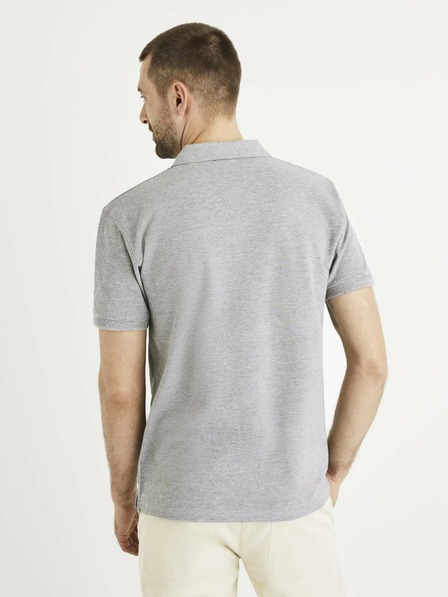 Celio Graues Herren-Poloshirt Celio