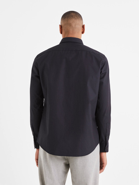 Celio Schwarzes formelles Hemd für Herren Celio Varegu
