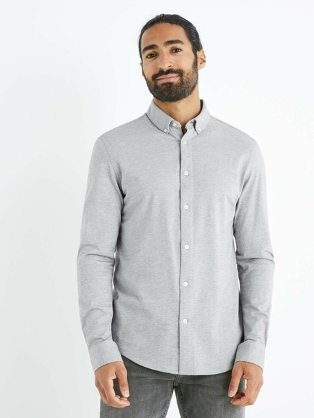 Celio Hellgraues Herren Celio Bapik Hemd