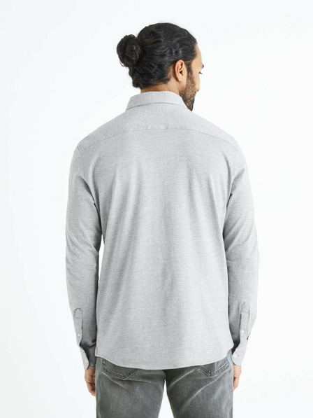 Celio Hellgraues Herren Celio Bapik Hemd