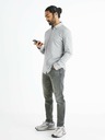 Celio Hellgraues Herren Celio Bapik Hemd