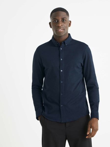Celio Dunkelblau Herren Celio Bapik Hemd