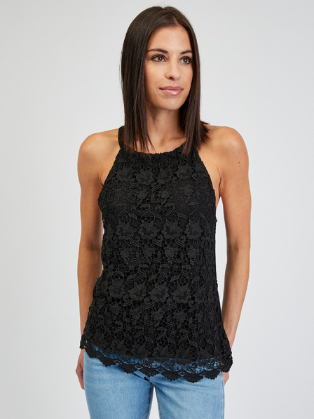 Orsay Schwarzes Damen-Spitzen-Tank-Top ORSAY