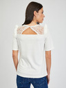 Orsay Weißes Damenshirt mit Rückenschlitz ORSAY