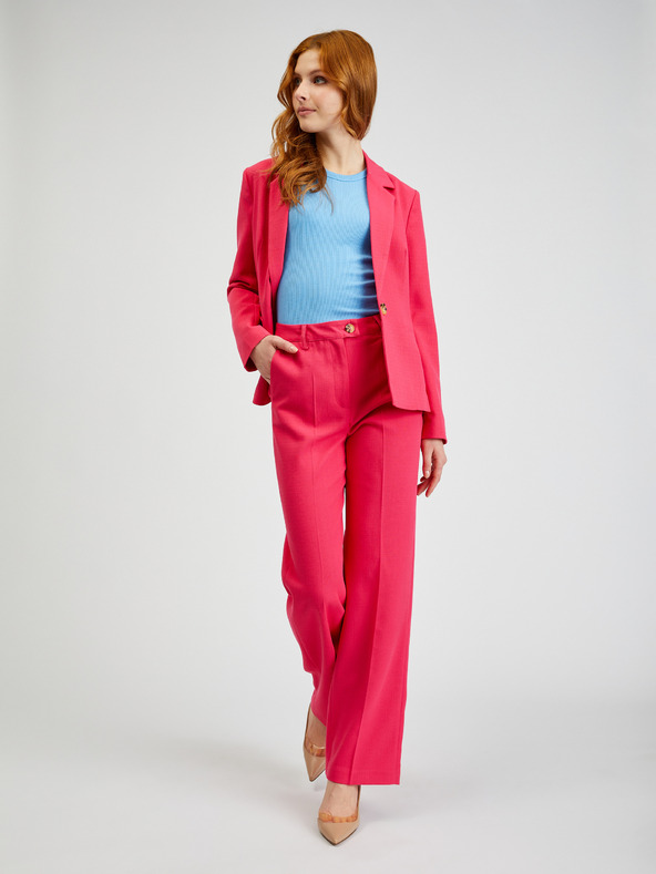 Orsay Dunkelrosa Damen-Hose mit ausgestellter Passform ORSAY