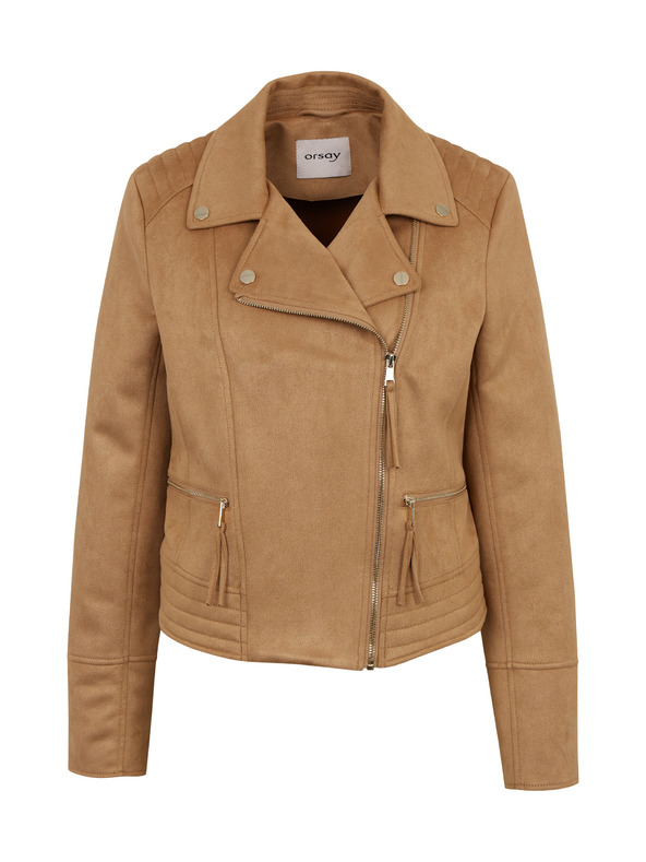 Orsay Tina hellbrauner Damen-Parka in Wildlederoptik ORSAY