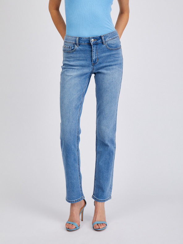 Orsay Hellblaue Straight-Fit-Jeans Damen ORSAY