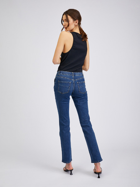 Orsay Dunkelblaue Damen-Straight-Fit-Jeans ORSAY