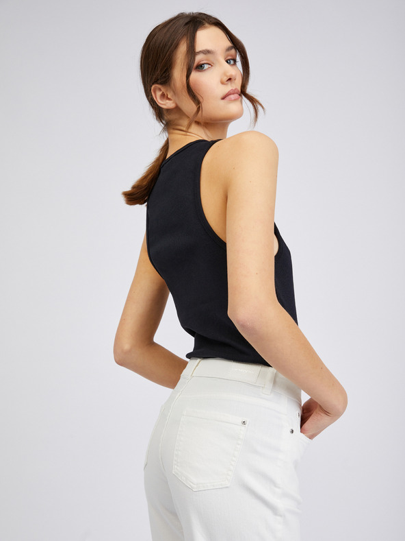 Orsay Weiße verkürzte Damen Boyfriend-Jeans ORSAY