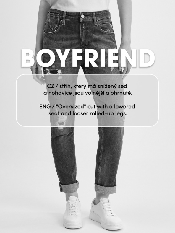 Orsay Weiße verkürzte Damen Boyfriend-Jeans ORSAY